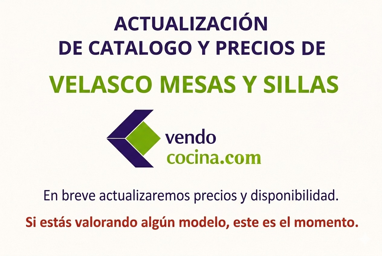 Actualización catálogo Velasco Mesas y Sillas